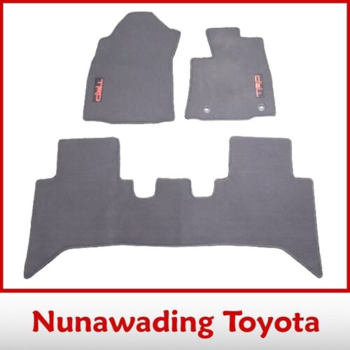 Genuine Toyota Hilux TRD Auto Carpet Floor Mats Front & Rear 08/17 - 05/20 - Picture 1 of 5