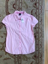 NWT GAP Kids Girls Gapkids Pink Button Up Shirt Size L 10