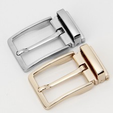 Belt Buckle Metall Klassisch Ersatz Schnalle 33 mm 1.3" Gold Silber