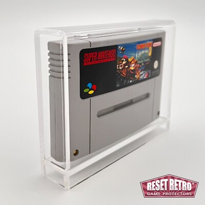 Acryl Box für Super Nintendo Modul Spiele UV-Schutzhülle RESET RETRO protector
