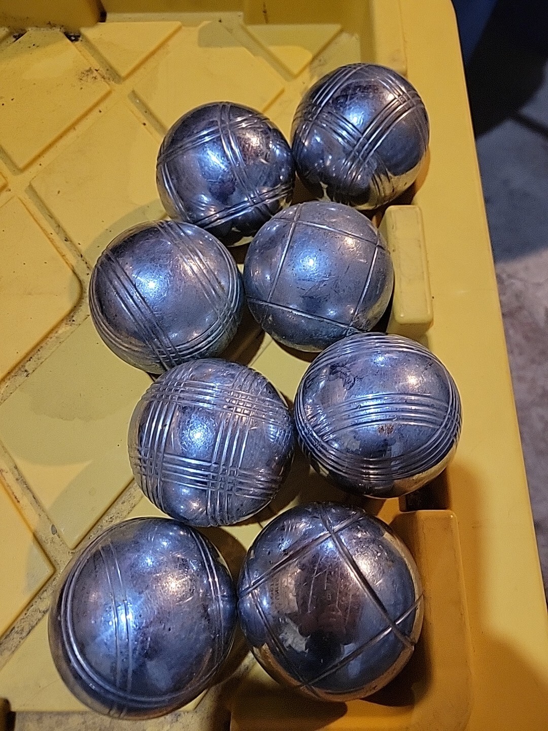 Essential Gear Bocce Balls Used Set Of 8 eBay