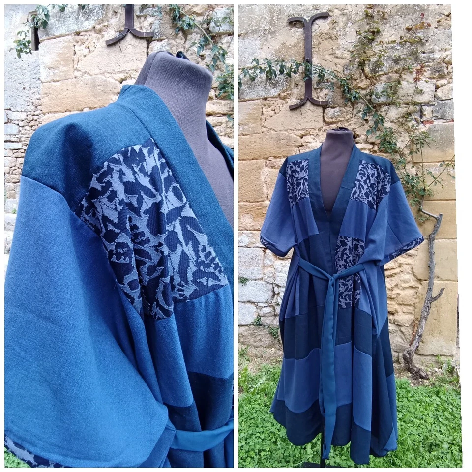 BRAND NEW Bespoke Handmade Kimono Style dress  Plus Size Winter  Dress  - Image 2 of 4