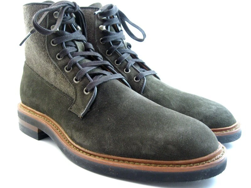 NUEVAS Botas Derby Allen Edmonds "DAIN" Para Hombre con Cordones 8.5 D Loden Gamuza (223N) Foto 2 de 4