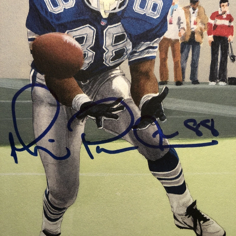 Michael Irvin Signed 2007 Goal Line Art Card Autograph Auto PSA/DNA AD34303 - Image 2 of 4