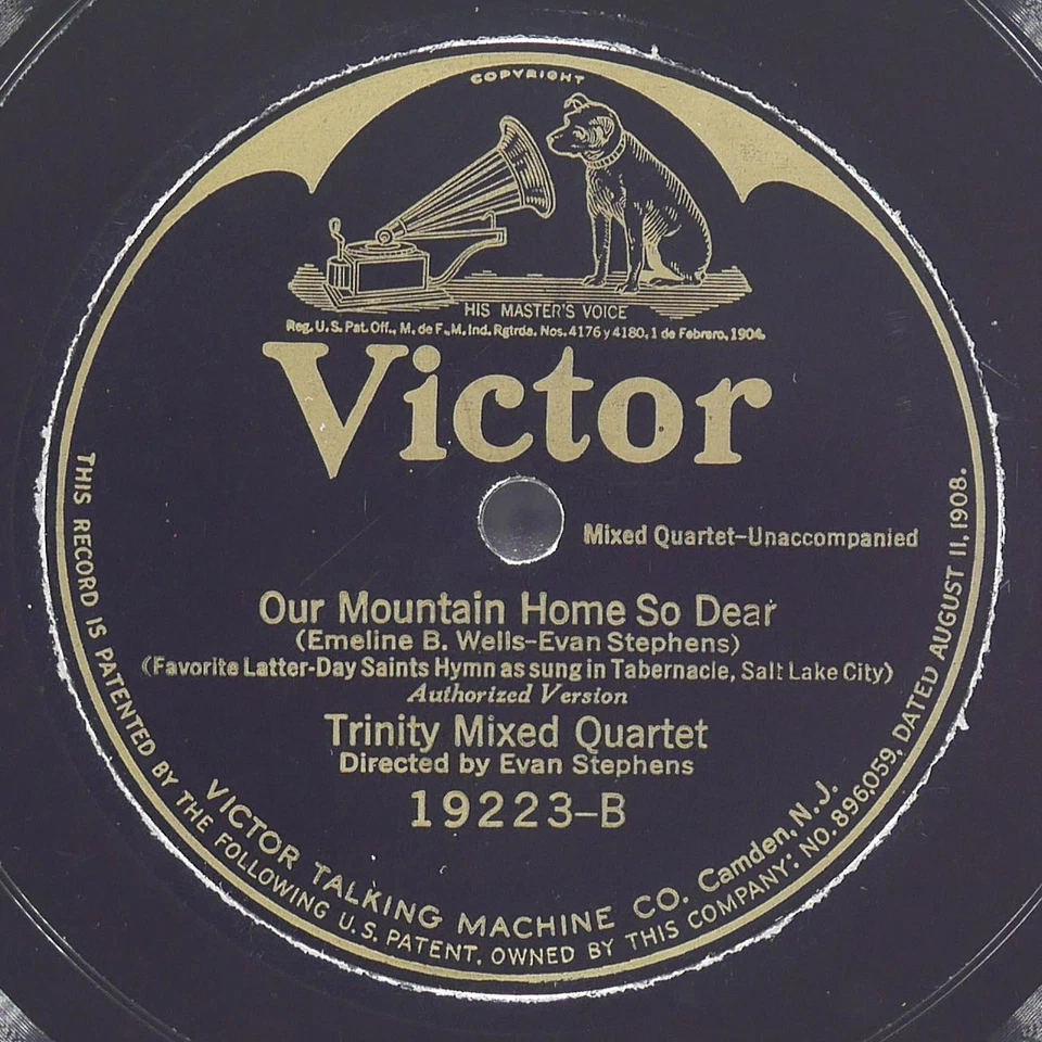 TRINITY MIXED QUARTET Though Deep'Ning Trials VICTOR 19223 EX- 78 10" 1925 - Image 3 of 4