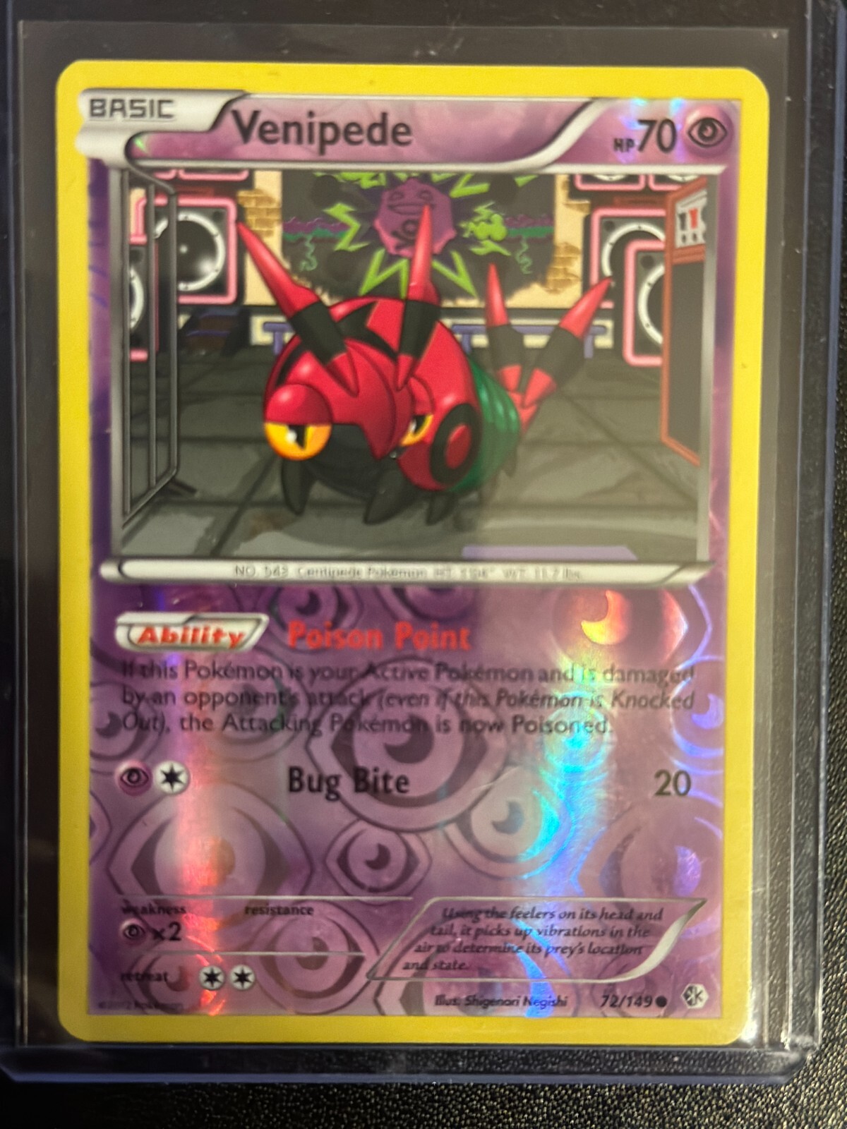 Pokemon TCG Venipede [Reverse Holo] #72 Pokemon Boundaries Crossed