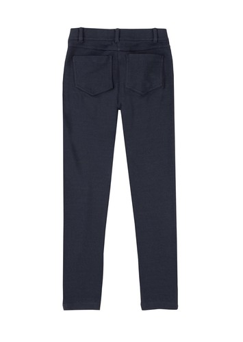 Lot Of 2 Chaps Navy Blue Uniform Elastic Waist Ponte Knit Jeggings Pants Size 12 - Picture 3 of 15