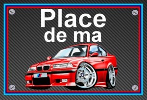 Plaque Place De Ma Bmw M3 6 Rouge Idee Cadeau Anniversaire Ebay
