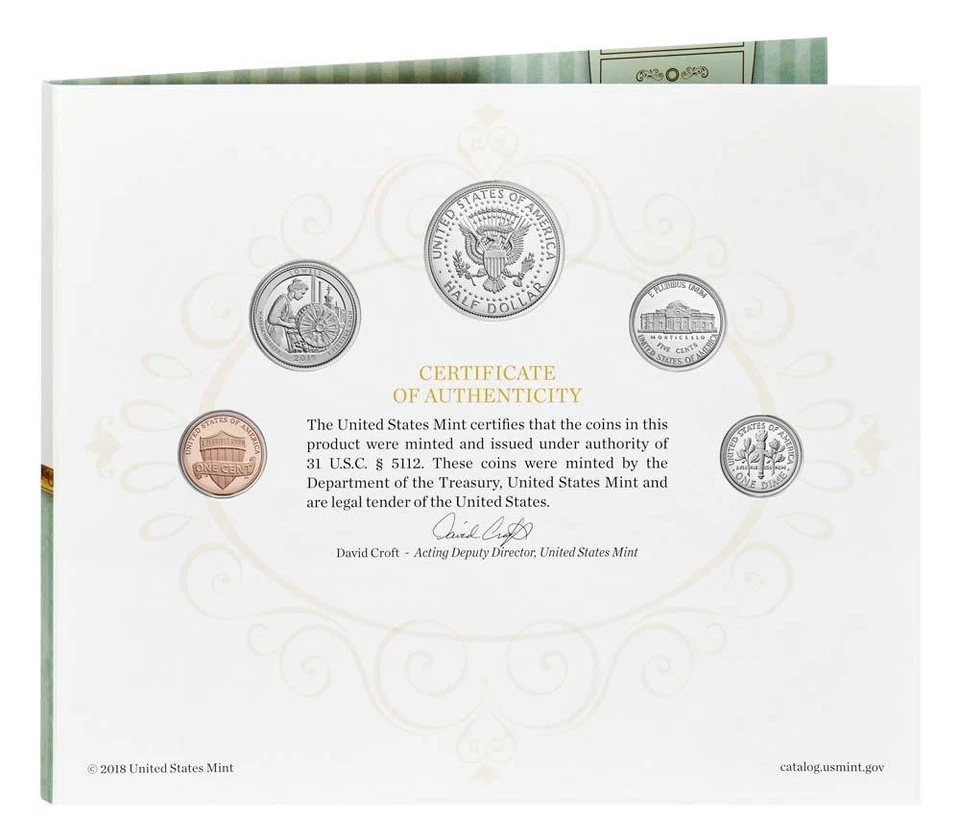 2019 S US MINT BIRTH SET (19RD) BIRTHDAY GIFT 5 COIN PROOF SET Official Issue - Image 3 of 4