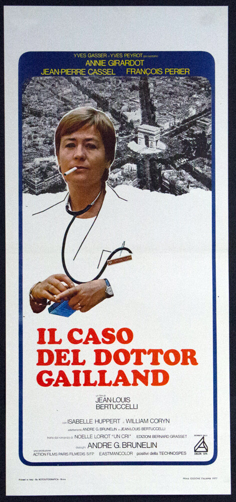 Locandina originale film Il caso del dottor Gailland (1976) - Regia di Jean-Louis Bertuccelli