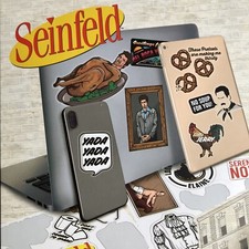 SEINFELD Gadget Stickers Decals Reusable Removable Waterproof 4 Sheets New