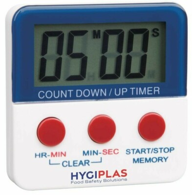 Digitaler Küchentimer Hygiplas Profi Stunden Minuten Sekunden Alarm Magnetisch