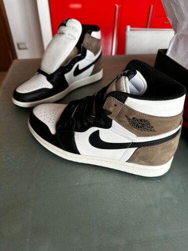 Air Jordan 1 Retro High OG Sneakers per Uomo - Sail/Black- Dark Mocha-Black, EU - Foto 3 di 3
