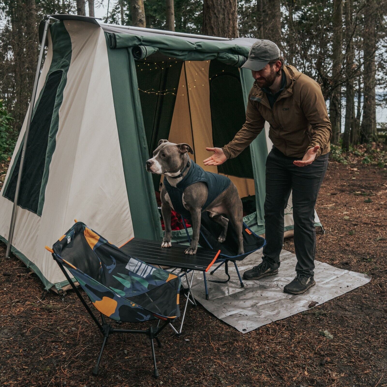 WHITEDUCK PROTA Canvas Cabin Tent – Waterproof, 4 Season Outdoor, Glamping Camp