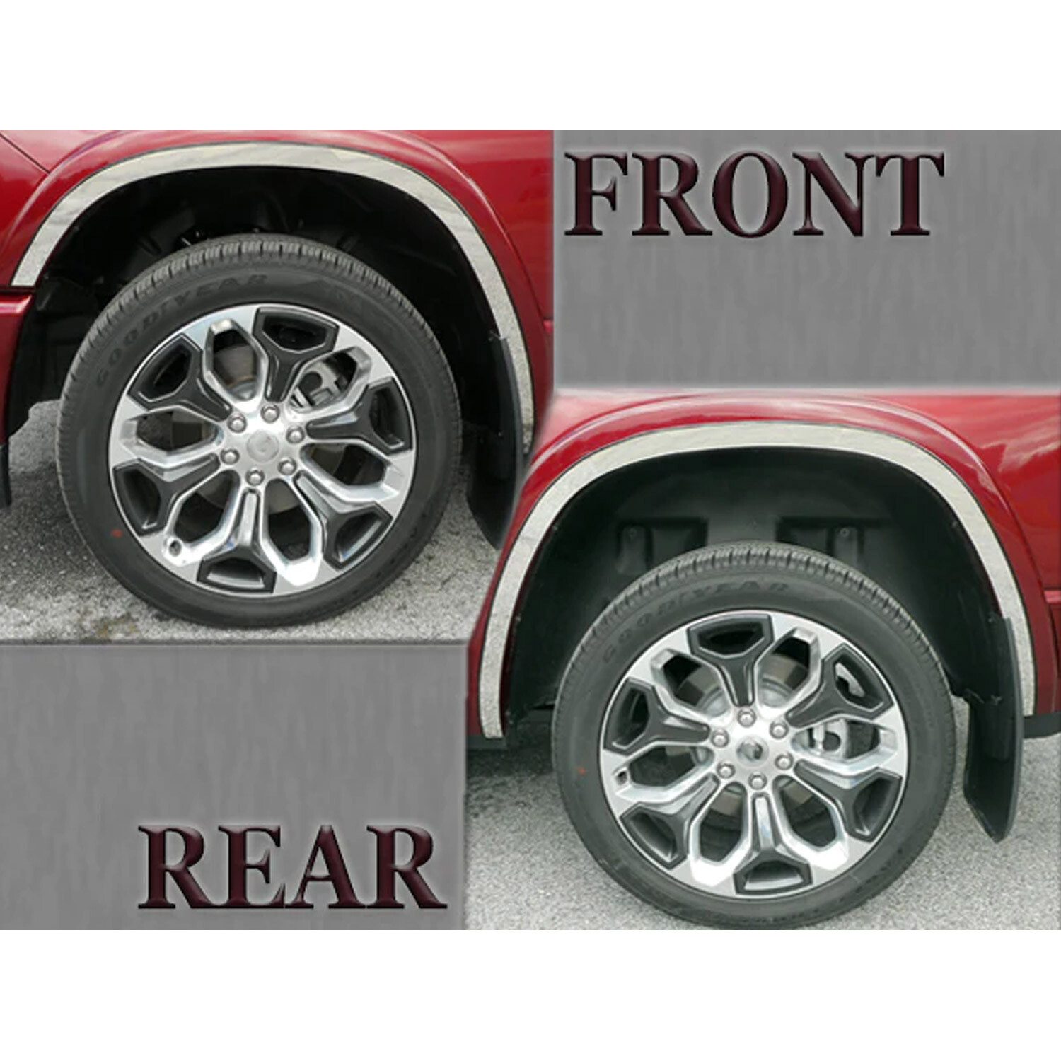 Stainless Steel Wheel Well Trim 4 Pcs For 2015-2022 Chevy Colorado