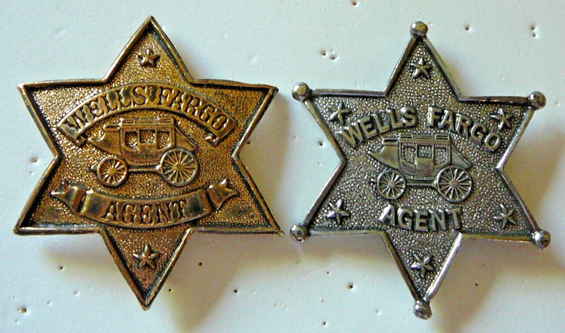 Lapel Pins - WELLS FARGO AGENT PINS IN GOLD & SILVER