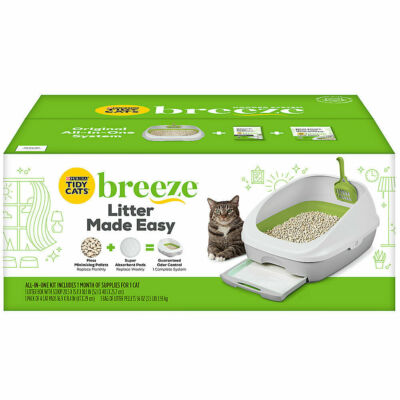 Tidy Cats Breeze Non-Clumping Cat Litter Box System Starter Kit