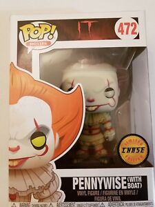 Funko Pop! Vinyl Stephen King's IT Pennywise (with Boat) #472 Chase RARE | eBay