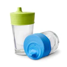 LOT OF 4 GOSILI SILISKIN UNIVERSAL SILICONE SIPPY TOP FITS ANY CUPS