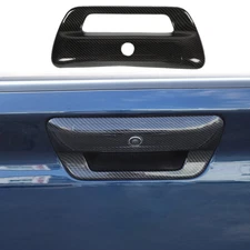 Rear Door Tailgate Handle Cover Trim Decor for Dodge Ram 1500 2019+ Carbon Fiber