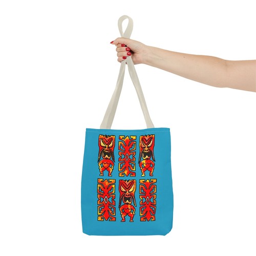 Borsa Tiki Lava Classica (AOP) Sfondo Turchese - Foto 33 di 61