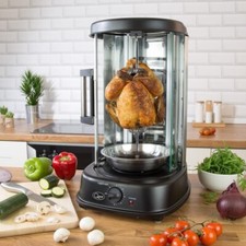 Quest 10 Skewer Rotating Kebab Grill Machine 800W Indoor BBQ Cooker Timer
