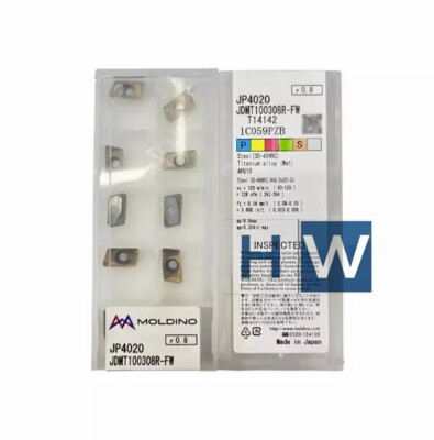 NEW 10PCS/box MOLDINO CNC Blade Milling Insert JDMT100308R-FW JP4020
