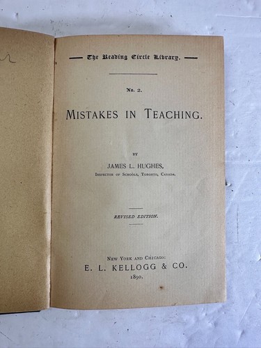 1890 Mistakes in Teaching Victorian Teacher education manual - Picture 4 of 7