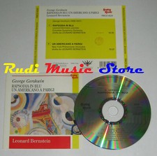 CD GEORGE GERSHWIN Rapsodia blu americano parigi 1992 ITALY REPLAY (Xs5)no mc lp