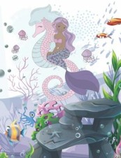 Mermaid Coloring Book Age 4: Cute Nautical Themed Color, Dot to Dot, and Word...