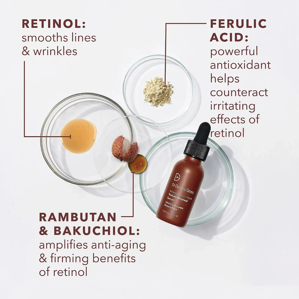 NUEVO Dr. Dennis Gross Retinol Avanzado + Suero Renovador Ferúlico/100% AUTÉNTICO Foto 4 de 4