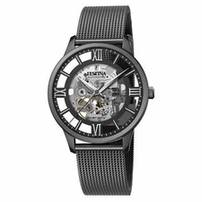 Festina F20535/1 Men's Black Dial With Mesh Strap Watch