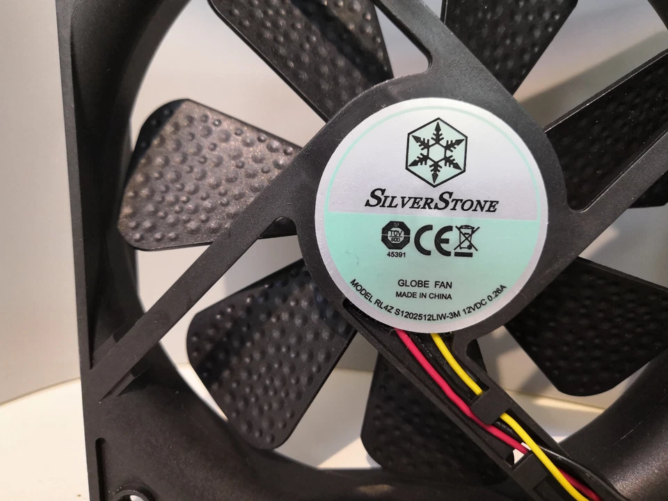 Original SilverStone Lüfter Kühler RL4Z S1202512LIW-3M , 12V und 0,26A - Bild 4 von 4