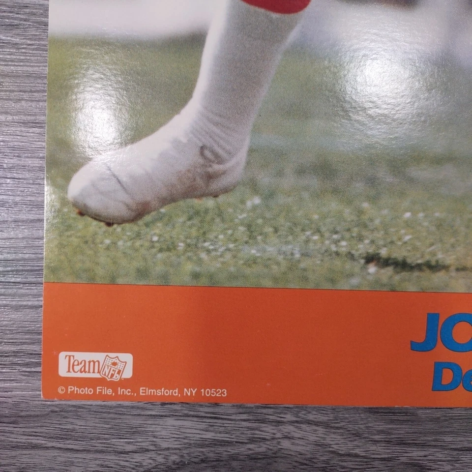 Póster John Elway #7 Denver Broncos Team NFL 20x16 cartón stock años 90 de colección Foto 3 de 4