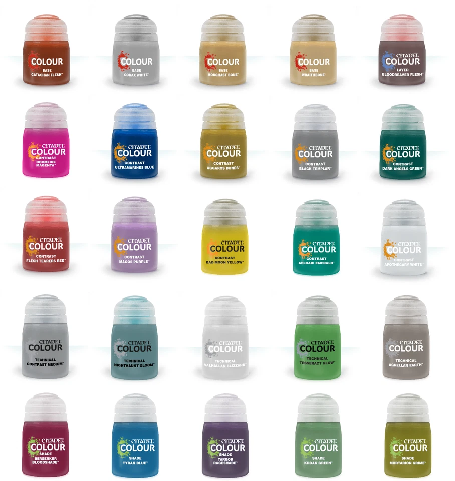 Citadel Paints Singles (Base Layer Shade Technical Contrast)