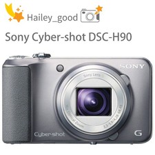 Sony Cyber-shot DSC-H90 16.1MP 16x Zoom Digital Camera W/ 3" LCD Tested Silver