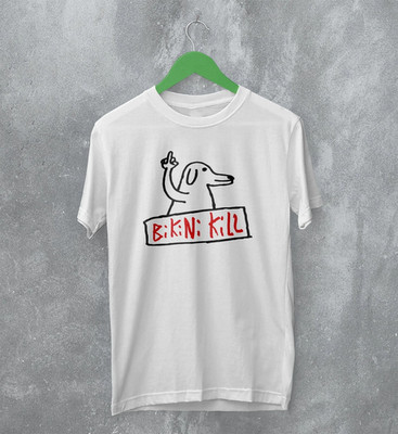 New Rare! Bikini Kill Band Cotton White T Shirt All Size SG581