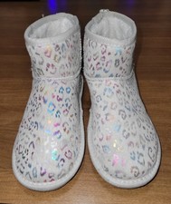 Lily Dan Children's Cozy Boots, Multi Colored Leopard, Big Girls' Size 4/5