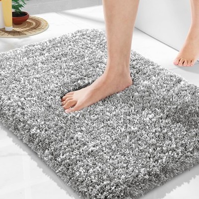 Bathroom Rugs Non Slip Washable, Ultra Soft and Water Absorbent Bath Mats
