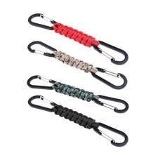 Anti-lost Camera Wrist Strap Parachute Rope with Carabiner Hand Bracelet Adjust