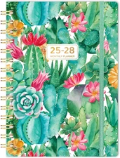 Monthly Planner 2025-2028 Hardcover Monthly Calendar 36 Months Cactus