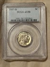 1937-D 5C Buffalo Nickel PCGS AU58