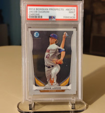 2014 Bowman Prospects Chrome Jacob deGrom Rookie BCP73 Mets PSA 9 Card