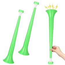 2 Pcs Stadium Horn for Adult, 21 Inch Vuvuzela Plastic Collapsible Cheering T...