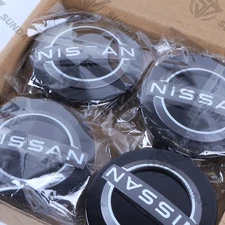 4PC 63mm For Rogue 2021-2024 Wheel Center Hub Caps Black Gloss 40342-6TA1A