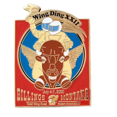 Wing Ding XXII 2000 Billings Montana Gold Wing Road Riders Association Pin Honda