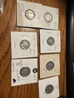 7 90% Silver Mercury Dimes 2 1928 1929 1938 1939 1940 1941 Coins Lot Circulated
