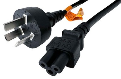 SF Cable Argentina 3-pin plug to IEC C5 Power Cord, 6 feet