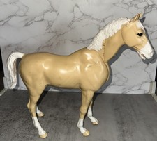 Vtg Johnny West Horse - Moveable articulated head And Wheels Louis MARX Used