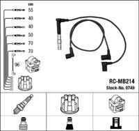 NGK ZüNdleitungssatz 0749 FüR SL Mercedes W124 C124 124 S124 W140 Klasse R129